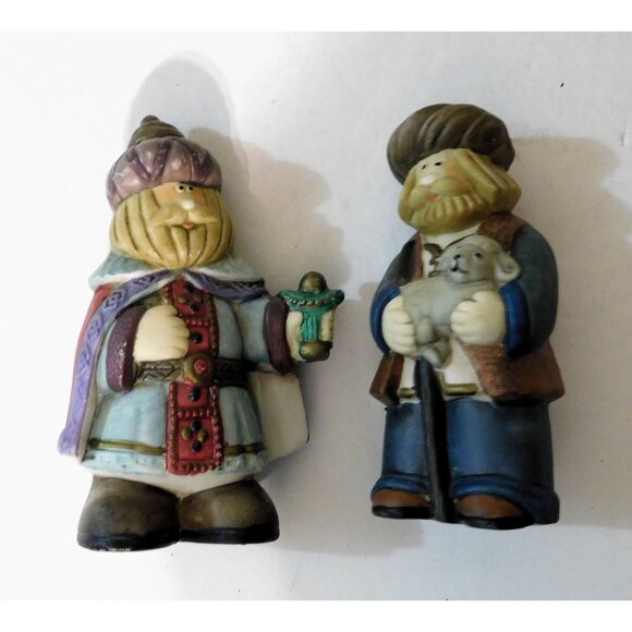 Porcelain Nativity Set 9-Piece Hand-Painted Christmas Display Holiday Workshop - Picture 9 of 16